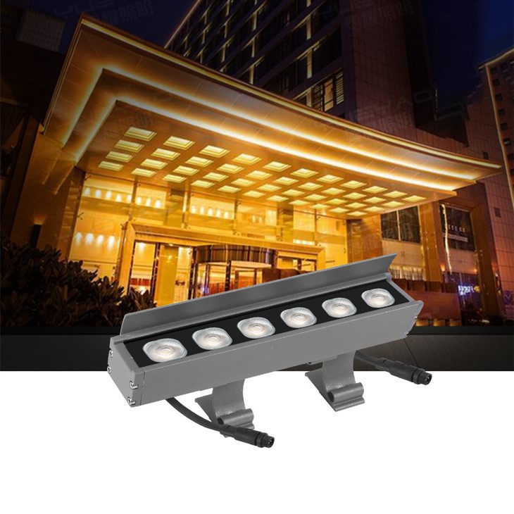 Iluminação externa de LED para lavagem de parede